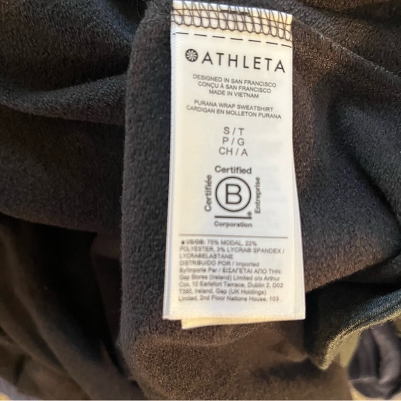 Athleta Purana Wrap Sweatshirt Size S - Picture 12 of 13